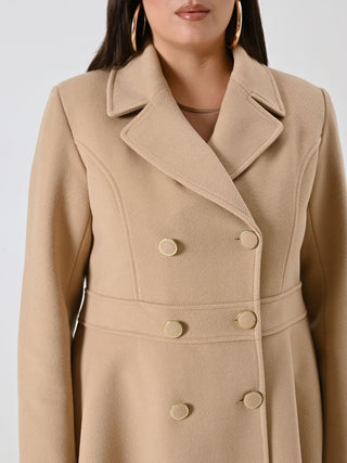 Curvy Camel Coat