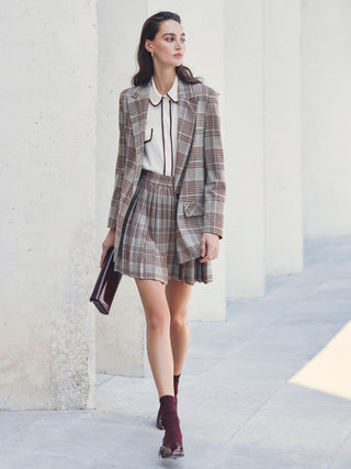 Camicia con Piping Bordeaux