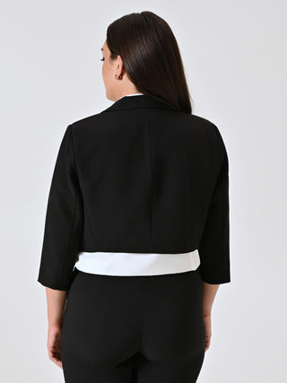 Giacca Corta Curvy Nera