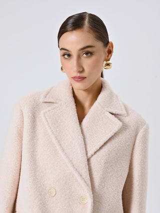 White Bouclé Coat