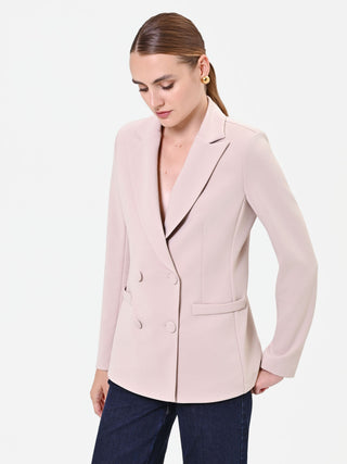 Giacca doppiopetto tortora beige