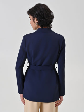 Blue dressing gown jacket