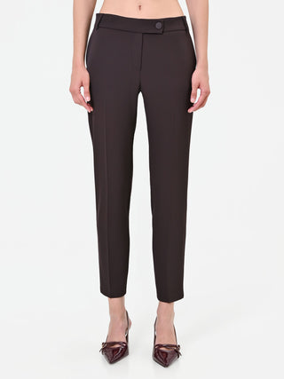 Dark Brown Creased Trousers