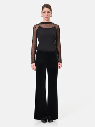 Pantalone a zampa nero