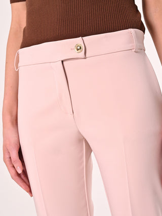 Pantaloni Rosa Chiaro in Tessuto Tecnico