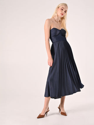 Blue Bustier Dress