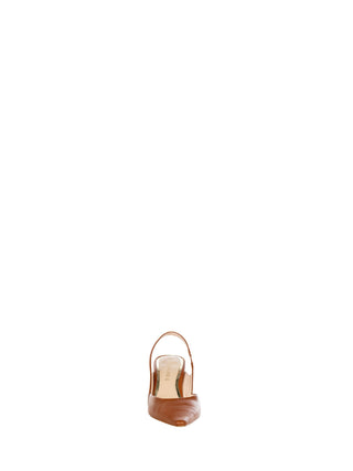 Escarpins slingback marron