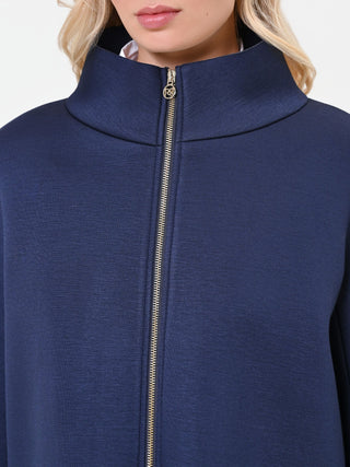 Short Blue Cape in Soft Scuba