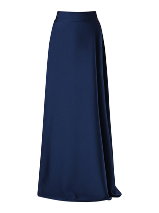 Rock aus Satin in Marineblau