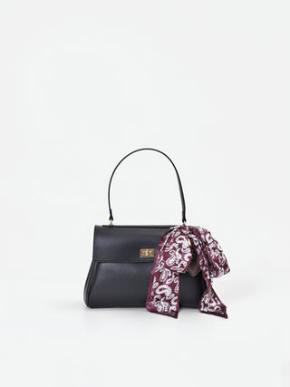 Black handbag with scarf and charms Giorgia Palmas X Rinascimento