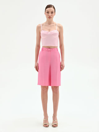 Pink Bermuda shorts