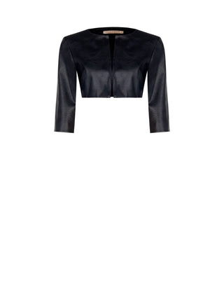 Kurze Jacke aus Kunstleder