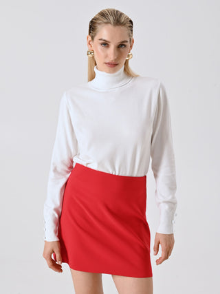 White Knitted Turtleneck