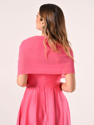 Camelia Pink Stole in Georgette