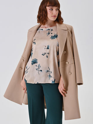 Curvy Floral Print Blouse