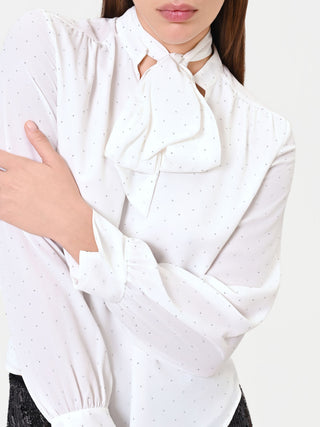 Uni-Farbene Bluse