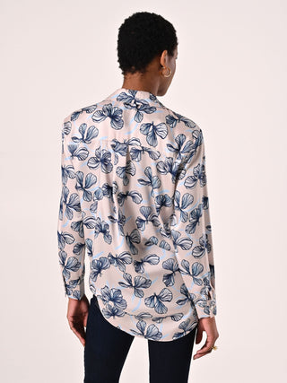 Floral Print Satin Shirt