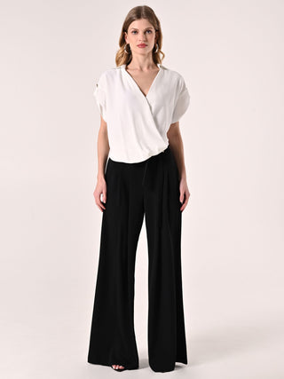 White Asymmetric Blouse