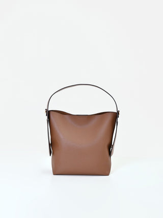 Borsa a secchiello color cioccolato