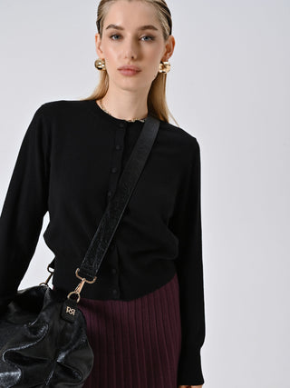 Black Knitted Cardigan