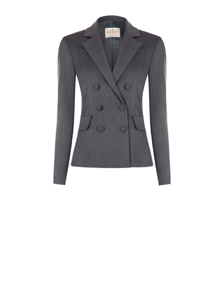 Grey Double-breasted Jacket