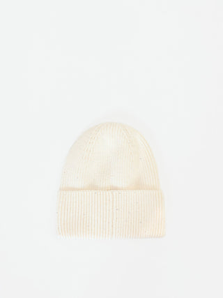 Bonnet blanc crème à micro-paillettes