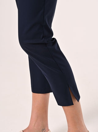 Skinny Blue Cotton Trousers