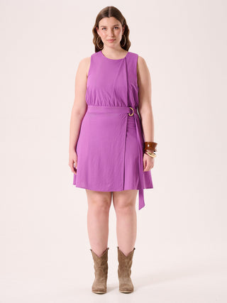 Curvy Iris Purple Dress