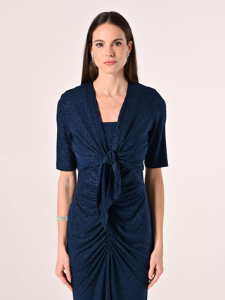 Blue Micro Glitter Shrug