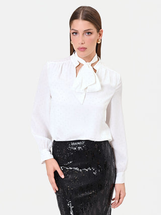 Uni-Farbene Bluse
