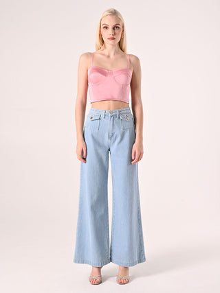 Top Bustier Rosa