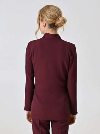 Giacca con Fiocco Bordeaux in Cadi