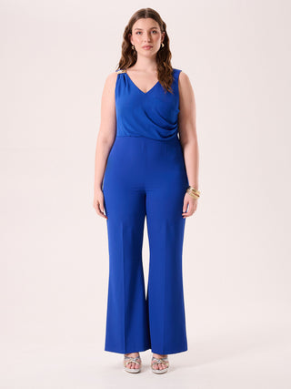 Curvy China Blue Jumpsuit