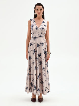 Maxikleid mit floralem Print 
