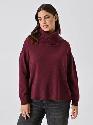 Maglione Curvy Bordeaux