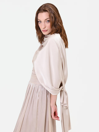 Light Beige Satin Stole