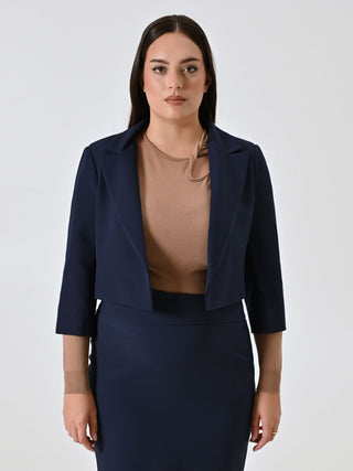 Curvy Blue Short Jacket