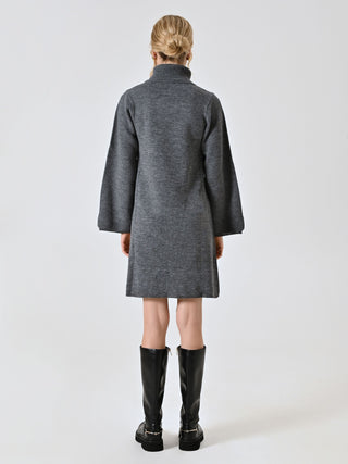 Abito in Maglia Grigio Scuro