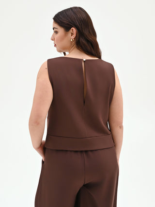 Chocolate-colored top