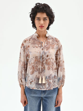 Paisley print blouse