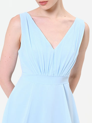 Sky Blue Tiered Maxi Dress