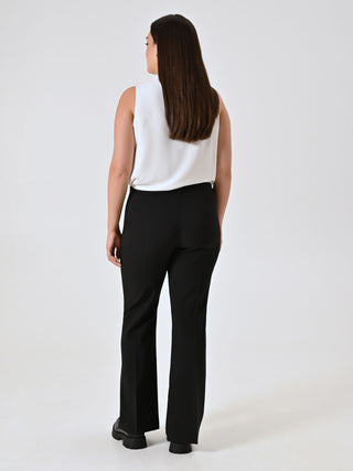 Curvy-Schlaghose in Schwarz