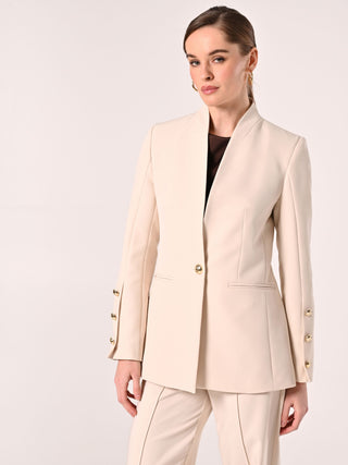 Beige Jacket in Technical Fabric