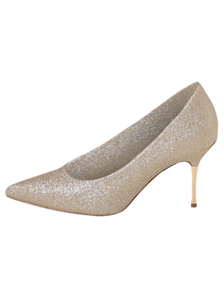 Pumps with Gold Heel