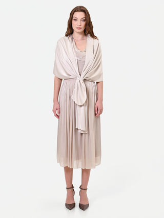 Light Beige Satin Stole