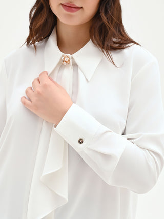 Cream White Blouse