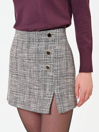 Grey Check Skort