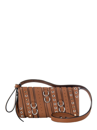 Brown Bag with Buckles & Studs