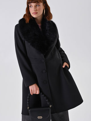 Black curvy coat