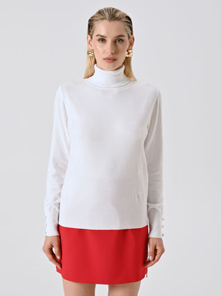 White Knitted Turtleneck